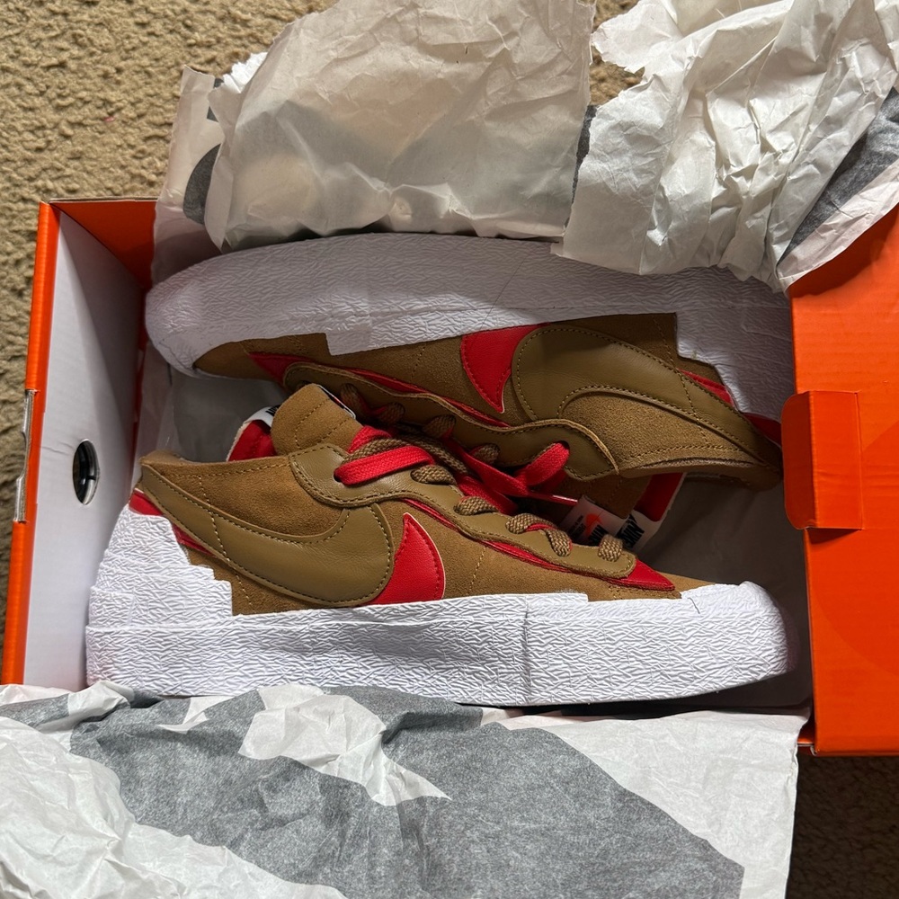 Nike x Sacai Blazer Low "British Tan"